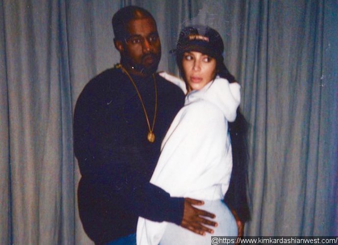 Kim Kardashian Shares a PDA Picture of Kanye West Grabbing Her Booty