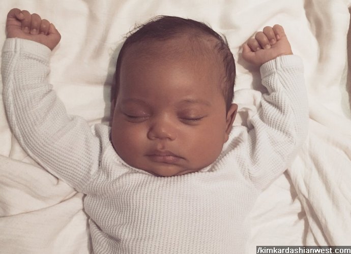 Kim Kardashian Shares First Photo of Son Saint West on Her Father's Birthday