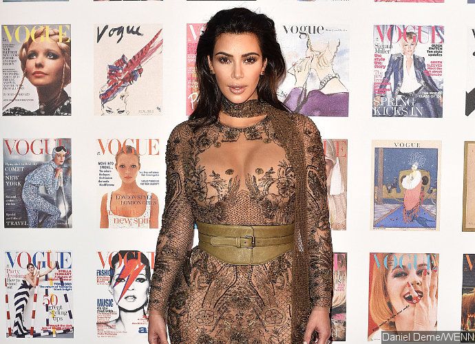Kim Kardashian Shows Off Her Curves in Flesh-Baring Outfit at Vogue 100 Festival in London