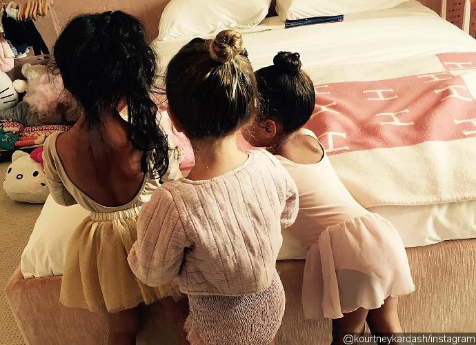 Cute Ballerinas Alert! Kourtney and Kim Kardashian Share Adorable Pics of Their Daughters