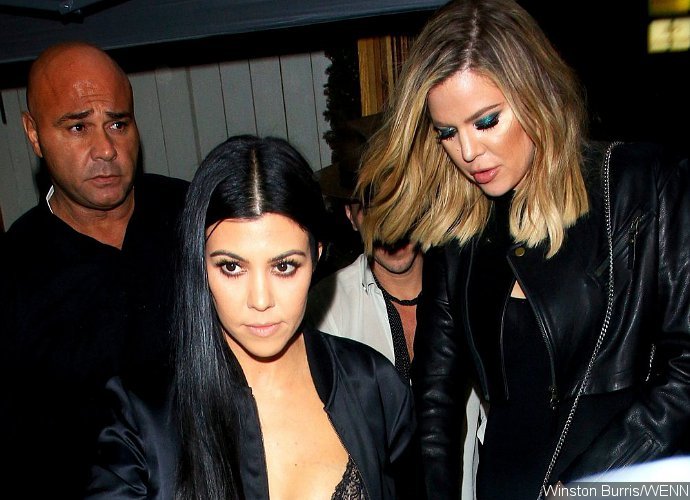 Kourtney Kardashian Flashes Nipple in Lacy Outfit at Kendall Jenner's Birthday Party
