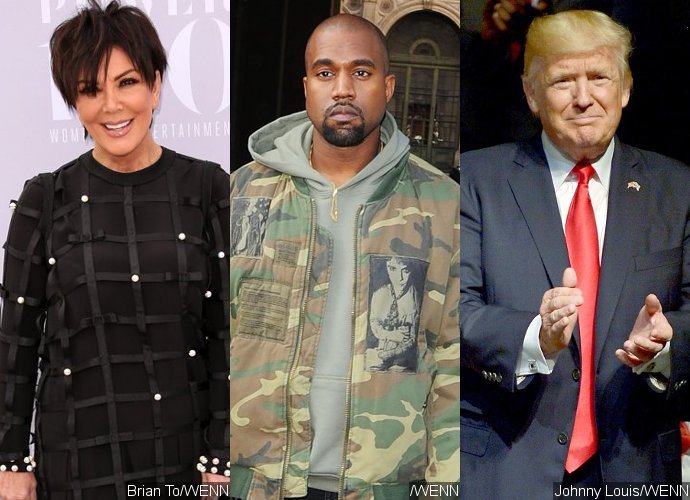 Here's Why Kris Jenner Wants Kanye West to Run for President Against Donald Trump