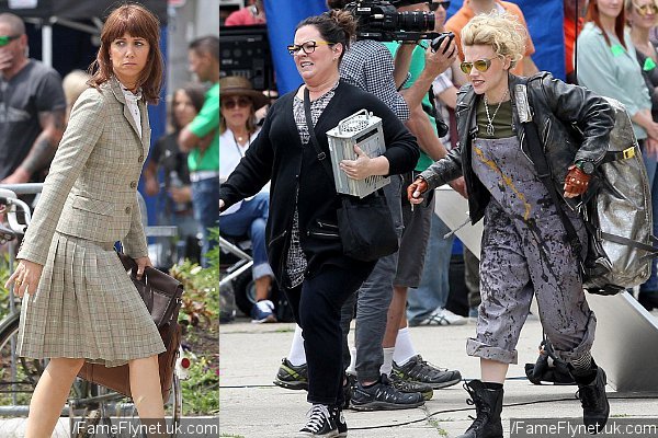 First Look at Kristen Wiig, Melissa McCarthy, Kate McKinnon on Female Ghostbusters Set