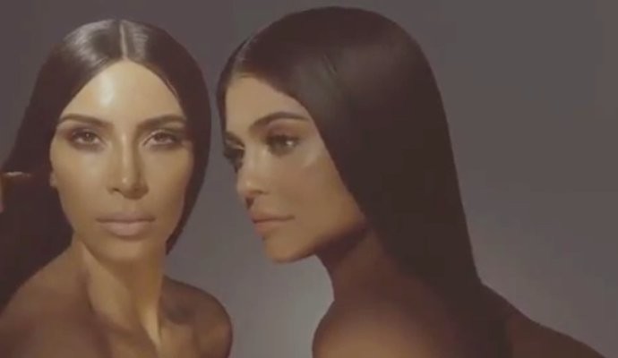 Kylie Jenner and Kim Kardashian Go Topless in Sultry Kylie Cosmetics Campaign