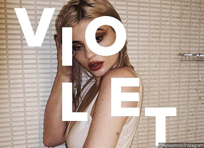 Kylie Jenner Gets Wet and Seductive in Shower Photos for Violet Grey