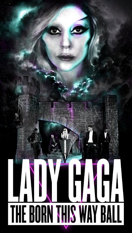 Lady GaGa Reveals'Born This Way' Tour Poster