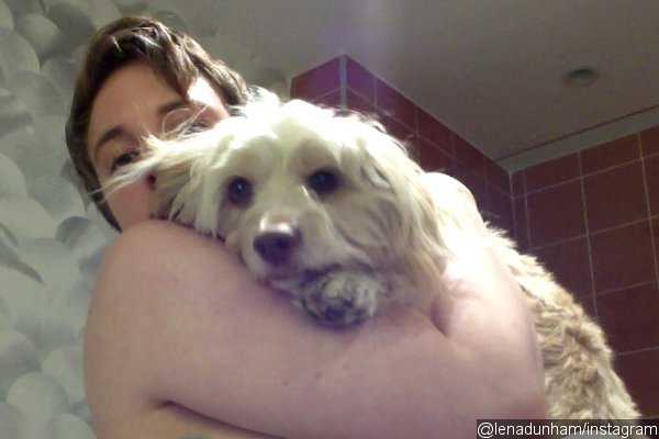 Lena Dunham Marks National Mutt Day With Topless Photo