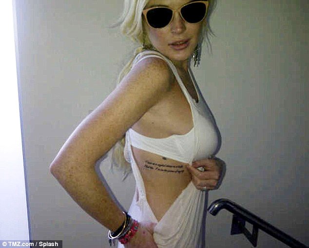 Lindsay Lohan Billy Joel Tattoo
