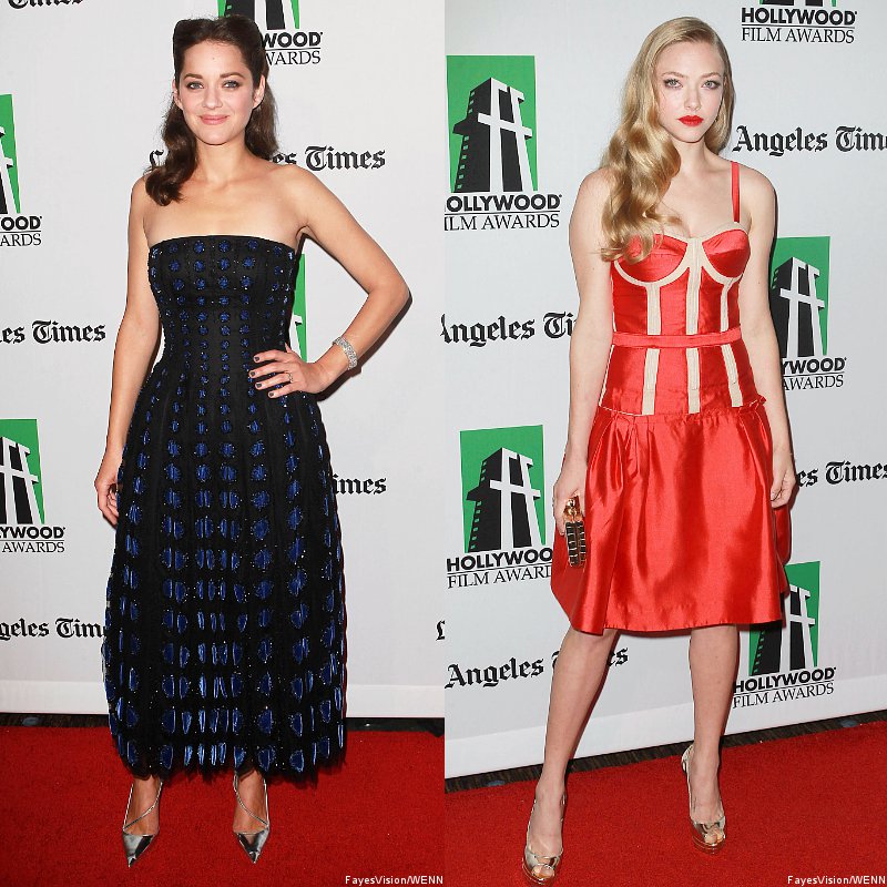 Marion Cotillard and Amanda Seyfried Glam Up Hollywood Film Awards