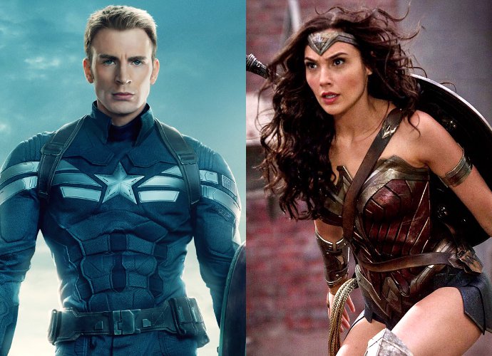 Marvel's Captain America Congratulates DC's Wonder Woman on Twitter