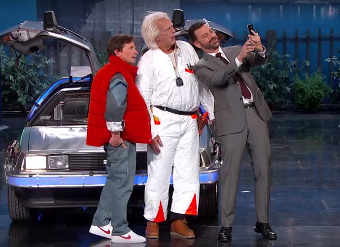 Michael J. Fox and Christopher Lloyd Travel 'Back to the Future' on 'Jimmy Kimmel Live!'