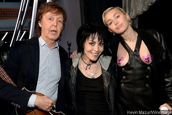 Miley Cyrus Poses in Pasties With Joan Jett and Paul McCartney at Rock and Roll Hall of Fame