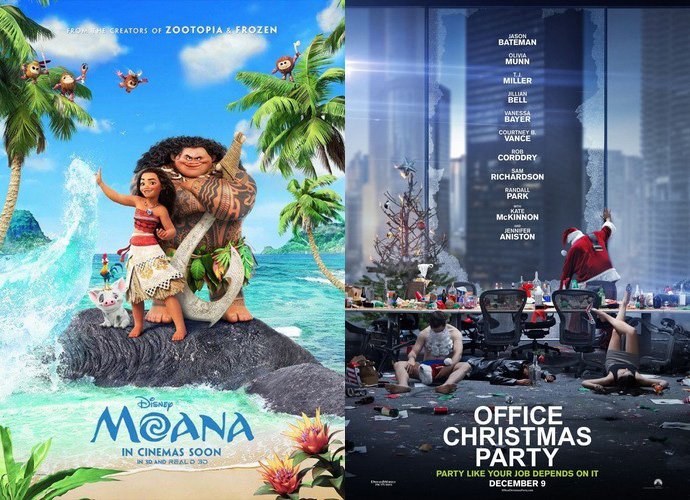 'Moana' Edges Out 'Office Christmas Party' at Box Office With $18.8M