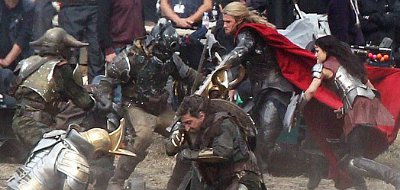 The God of Thunder faces off the Dark Elves in 'Thor: The Dark World'