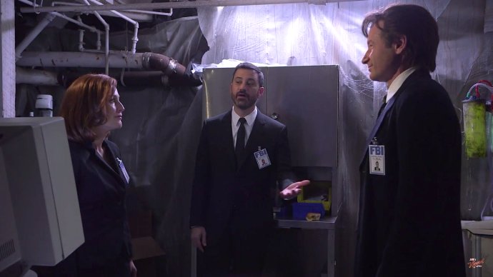 Watch Mulder and Scully Get Down and Dirty on 'Jimmy Kimmel Live'