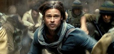 Brad Pitt saves the world from zombie attack in 'World War Z'