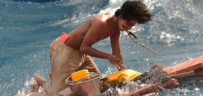 Pi Patel forms an unlikely bond with a tiger in 'Life of Pi'