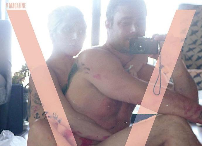 Naked Lady GaGa and Taylor Kinney Cuddling After Sex in Selfie for V Magazine