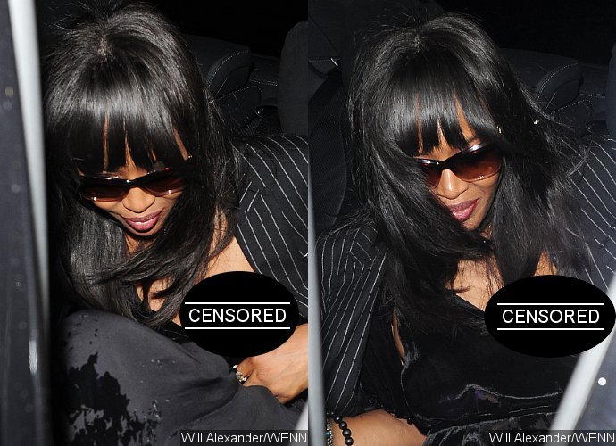 Oops! Naomi Campbell Exposes Whole Breast After Partying With Kate Moss