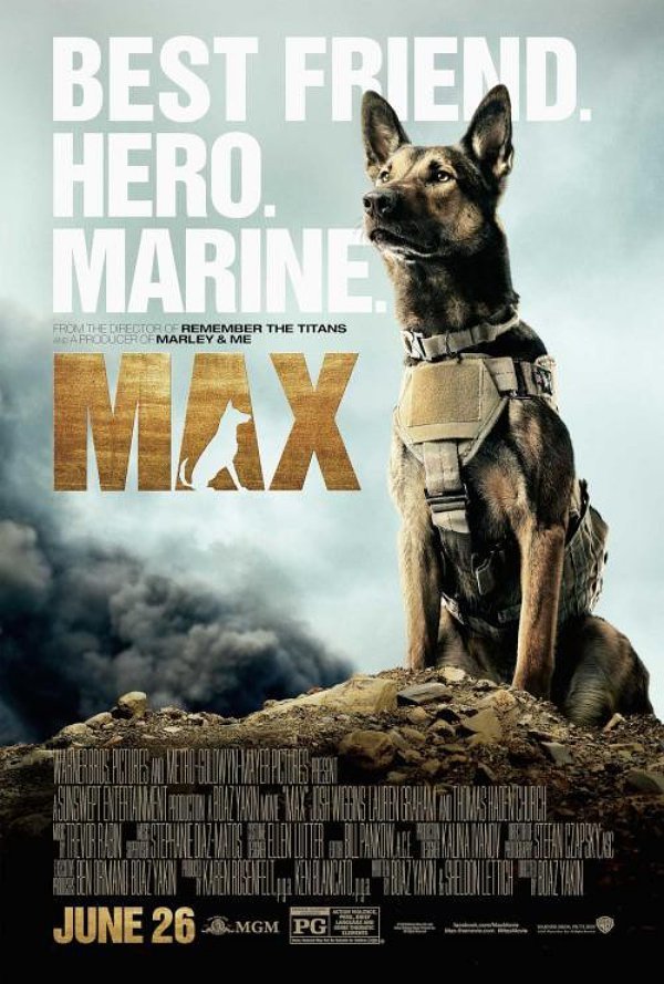 First Trailer for Inspirational Movie 'Max' Released