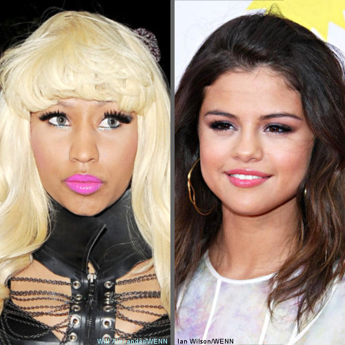 nicki minaj 2011 mtv movie awards. Nicki Minaj, Selena Gomez to