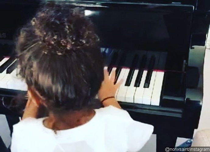 North West Shows Off Her Piano Skills. Take a Look at the Adorable Pic!