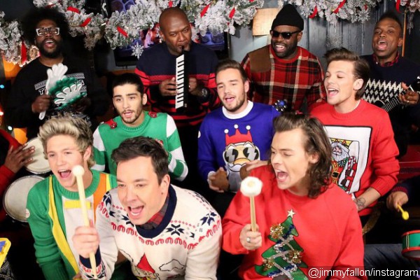 One Direction and Jimmy Fallon Sing 'Santa Claus Is Coming to Town' With Classroom Instruments