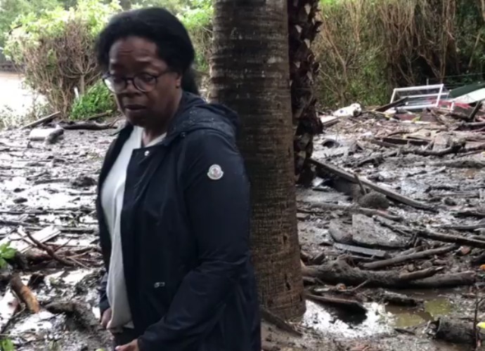 Oprah Winfrey Shares Devastating Video of How California Mudslides Affected Her Neighborhood