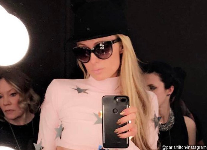 Paris Hilton Shows Off Major Underboob at New York Fashion Week