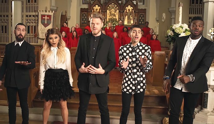 Pentatonix Brings Christmas Spirit to 'O Come, All Ye Faithful' Music Video