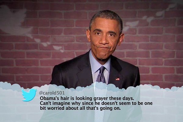 Video: President Obama Reads Mean Tweets, Talks About Ferguson on 'Jimmy Kimmel Live!'