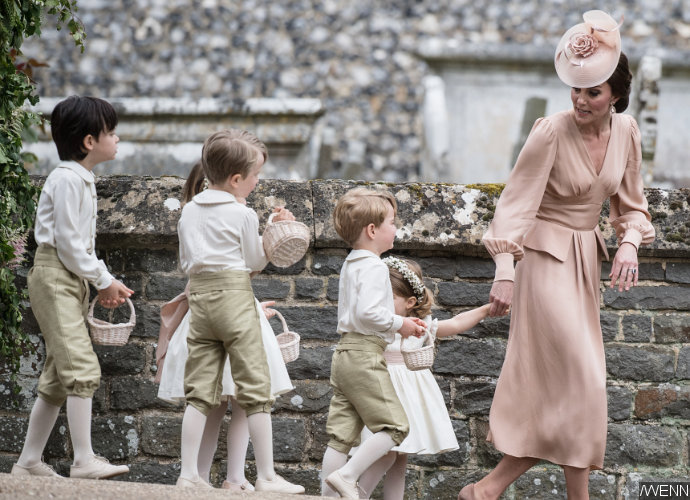 Prince George Gets Scolded by Kate Middleton After Stepping on Pippa Middleton's Wedding Dress