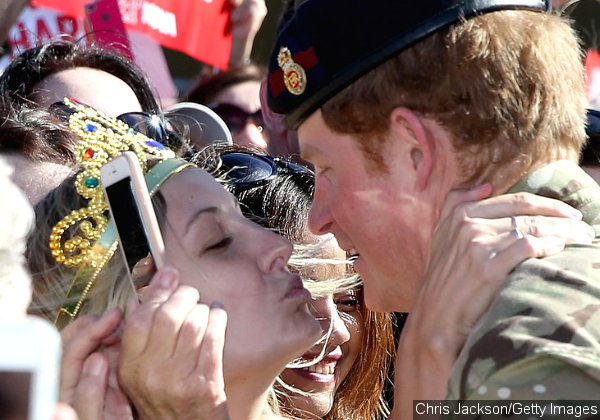 Prince Harry Gets a Kiss and Proposal From Australian Admirer