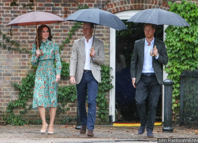 Prince William, Prince Harry and Kate Middleton Visit White Garden to Pay Tribute to Princess Diana