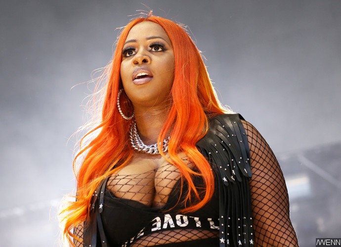Whoops! Remy Ma's Boob Pops Out of Her Leather Outfit at Summer Jam