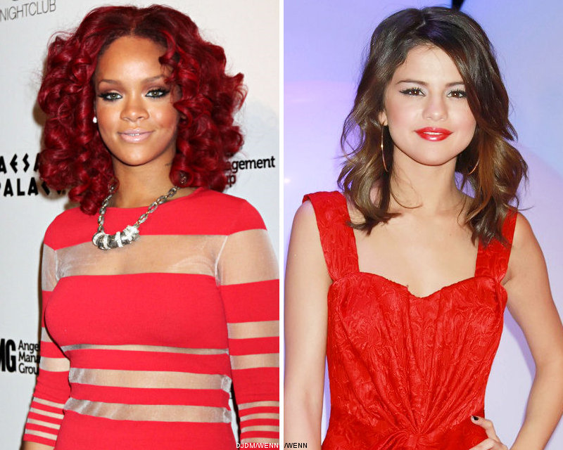 selena gomez unicef tap project. Rihanna and Selena Gomez