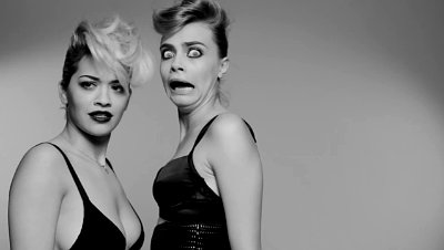 Rita  on Rita Ora Premieres  Facemelt  Music Video Featuring Cara Delevingne