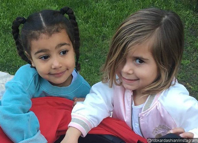 Rob Kardashian Shares Adorable Picture of North and Penelope Patting Baby Dream
