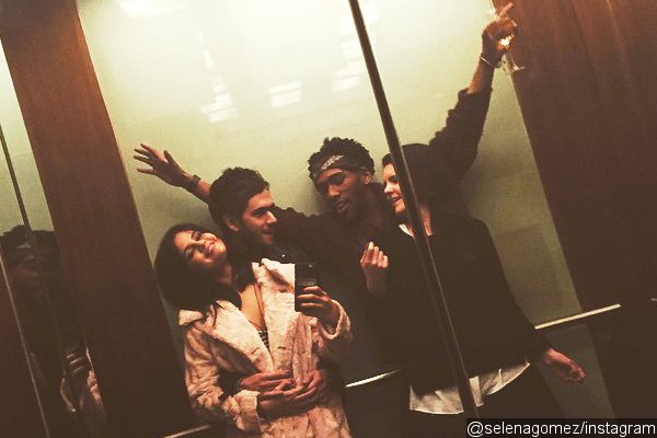Selena Gomez Receives Back Hug From Zedd in Elevator