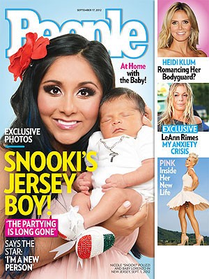 Snooki Baby Pictures on Snooki Shows Off Baby Lorenzo On Magazine Cover