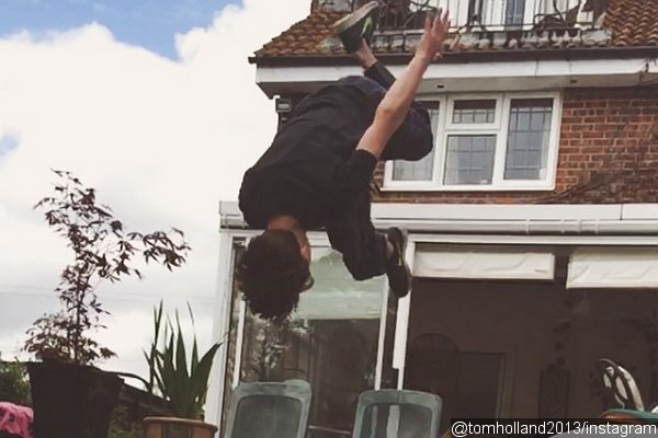 'Spider-Man' Contender Tom Holland Shows Off His Spidey-Like Skills