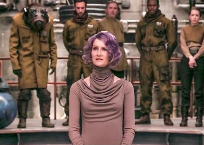 'Star Wars: The Last Jedi': New Photo of  Laura Dern as Vice Admiral Holdo Unveiled