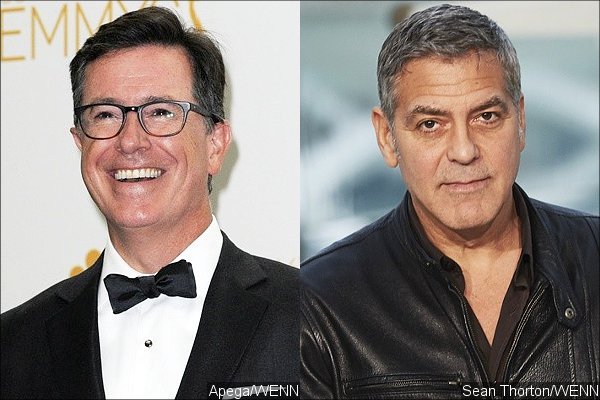 Stephen Colbert Invites George Clooney as His First 'Late Show' Guest
