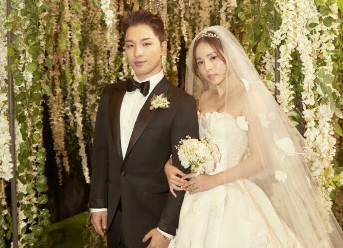 Taeyang and Min Hyo Rin's Wedding Photos Released