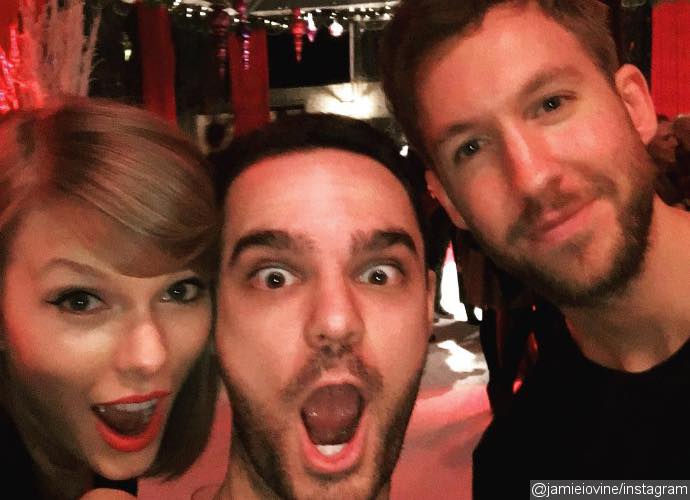 Taylor Swift Celebrates Birthday With Calvin Harris at Jamie Iovine's Christmas Party