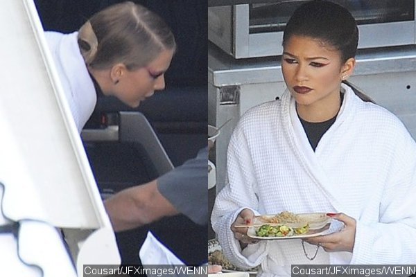 Photos: Taylor Swift Shoots 'Bad Blood' Music Video With Pals Cara Delevigne and Zendaya