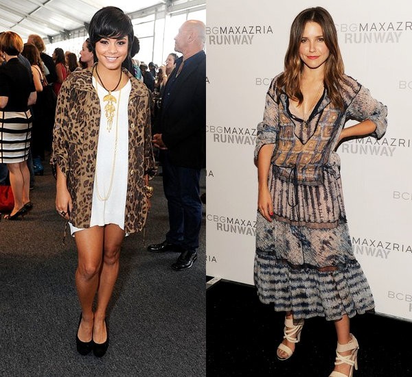 New York Fashion Week: Vanessa Hudgens Looks Chic, Sophia Bush Stuns in Print
