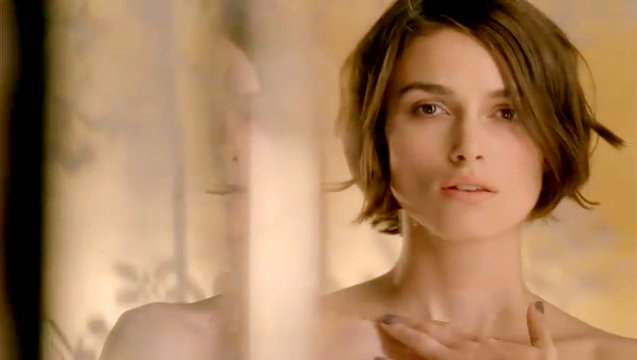 Video Keira Knightley Goes Sultry and Naked in New Chanel Ad Video Keira Knightley Goes Sultry and Naked in New Chanel Ad