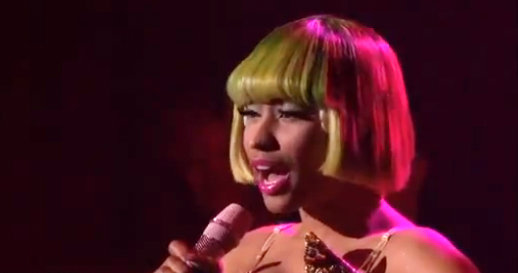 Nicki Minaj Moment. Nicki Minaj gave a scaled-down