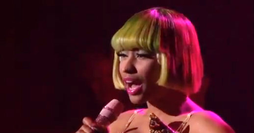 Nicki Minaj gave a scaled-down Nicki Minaj Moment. Nicki Minaj gave a scaled-down